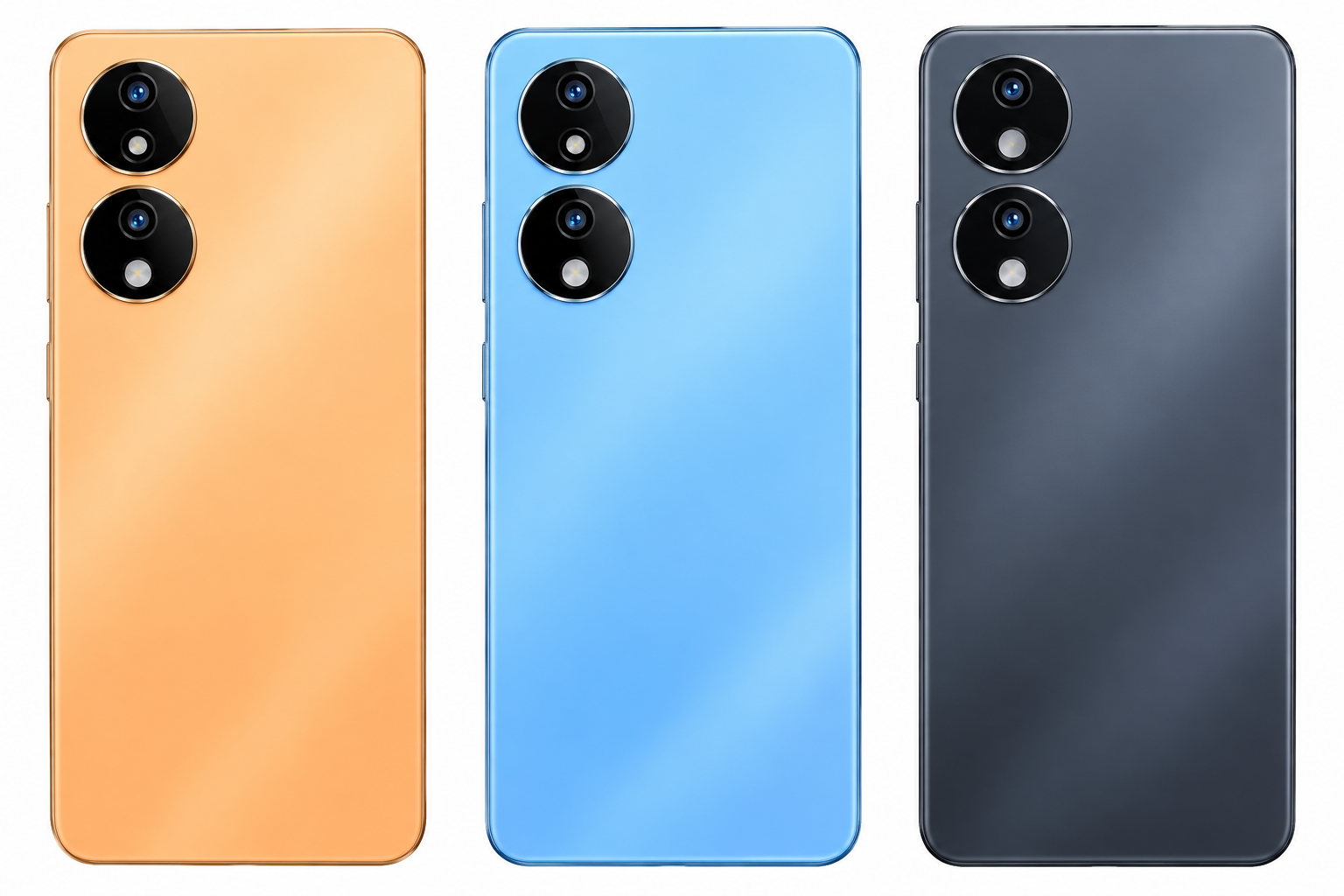 Compatible Replacement for Vivo Y100 5G Full Housing Body – Orange, Blue & Black